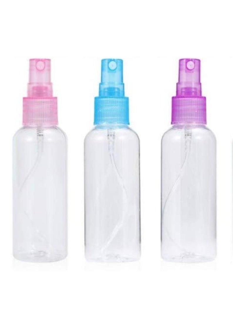 LOWHAT Canned Perfume Travel Spray Bottles 3pcs Transparent Plastic Packaging Water Spray Bank Funny Round Cosmetic Bottle - Image 4