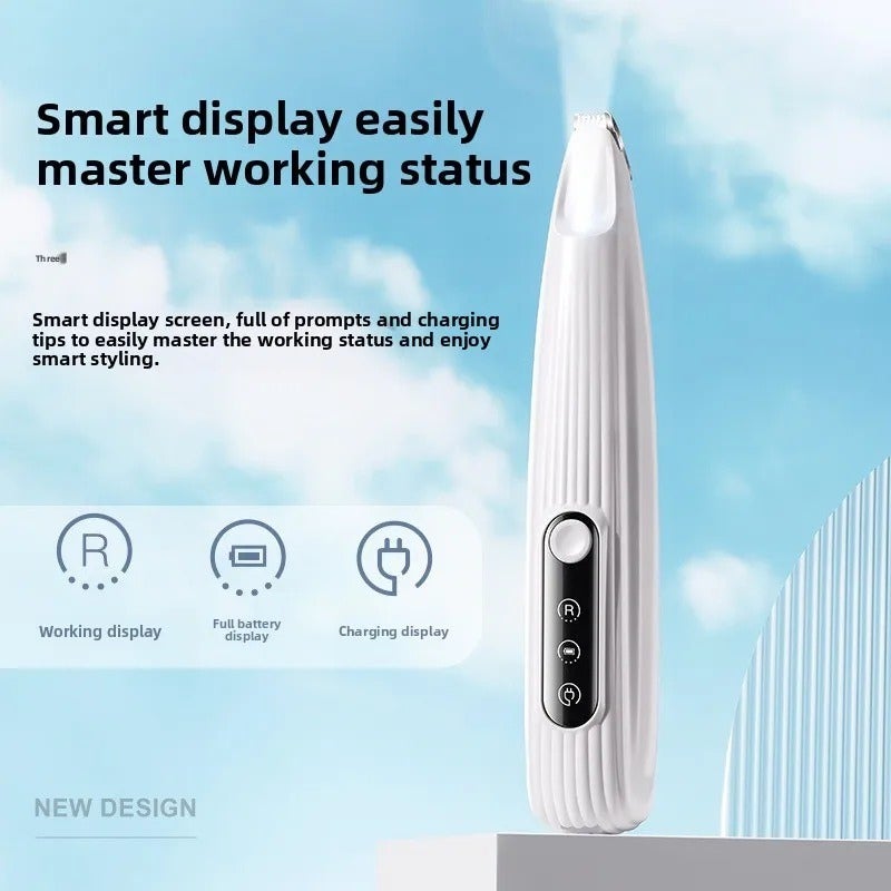 Professional Dog Grooming Clippers with LED Light LCD Display 18mm Wide Blade Cordless Low Noise - Image 2