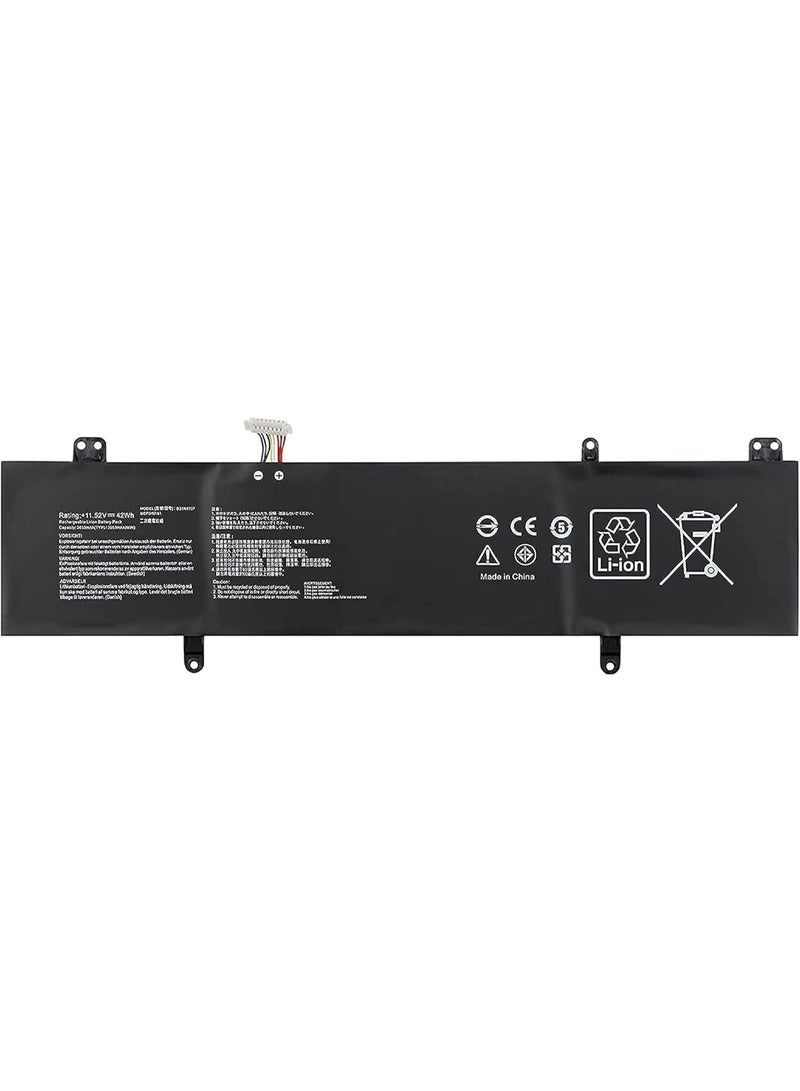 Terabyte REPLACEMENT 11.52V 42Wh B31N1707 Laptop Battery Compatible for Asus VivoBook S14 S410 S410UA S410UQ-NH74 S410UF S410UN S410UQ S4200U X411UA X411UF X411UN X411UQ B31BI9H - Image 3