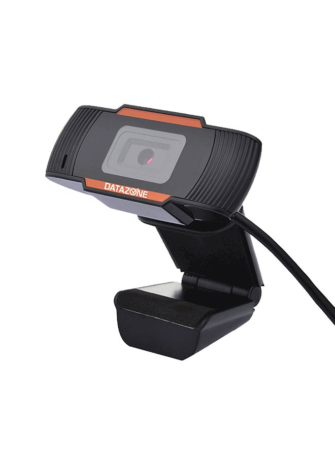 Datazone USB 2MP Web Digital Camera HD With Microphone Clip Black/Orange - Image 2