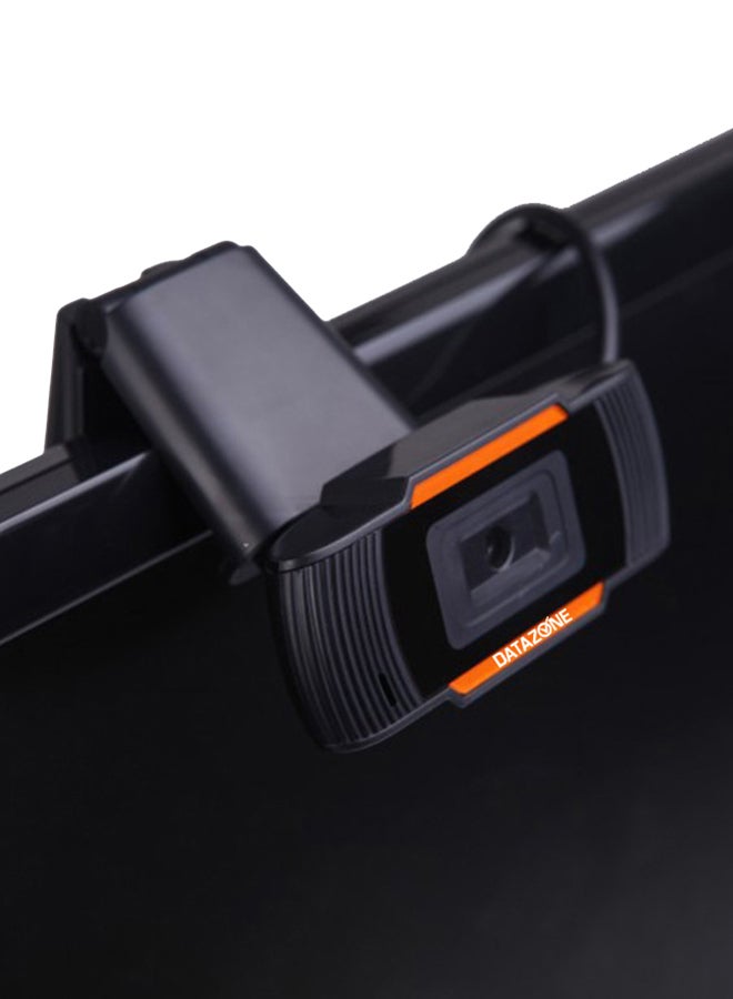 Datazone USB 2MP Web Digital Camera HD With Microphone Clip Black/Orange - Image 5