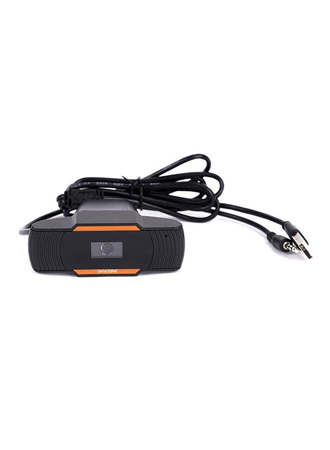 Datazone USB 2MP Web Digital Camera HD With Microphone Clip Black/Orange - Image 4