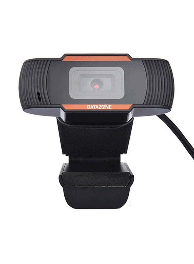 Datazone USB 2MP Web Digital Camera HD With Microphone Clip Black/Orange - Image 3