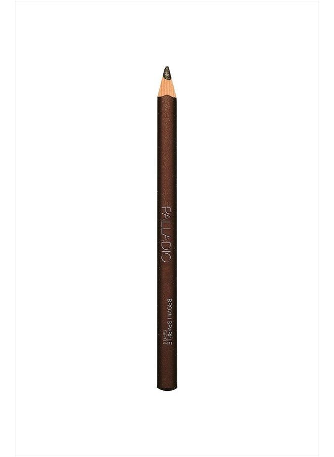 PALLADIO - Glitter Eyeliner Pencil Longlasting Creamy Cosmetic Pencil Shimmer Eye Liner Buttery Smooth Tip Professional Makeup Glittery Pencil Sharpenable, Brown Sparkle - Image 1