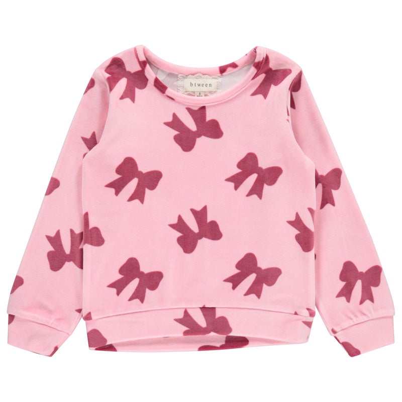 BTween Girls Cozy Velour Sweatshirt Set, 3 Pack of Soft Sweatshirts for Kids, Stylish Casual Outfits, Sizes 4-14 - Image 3