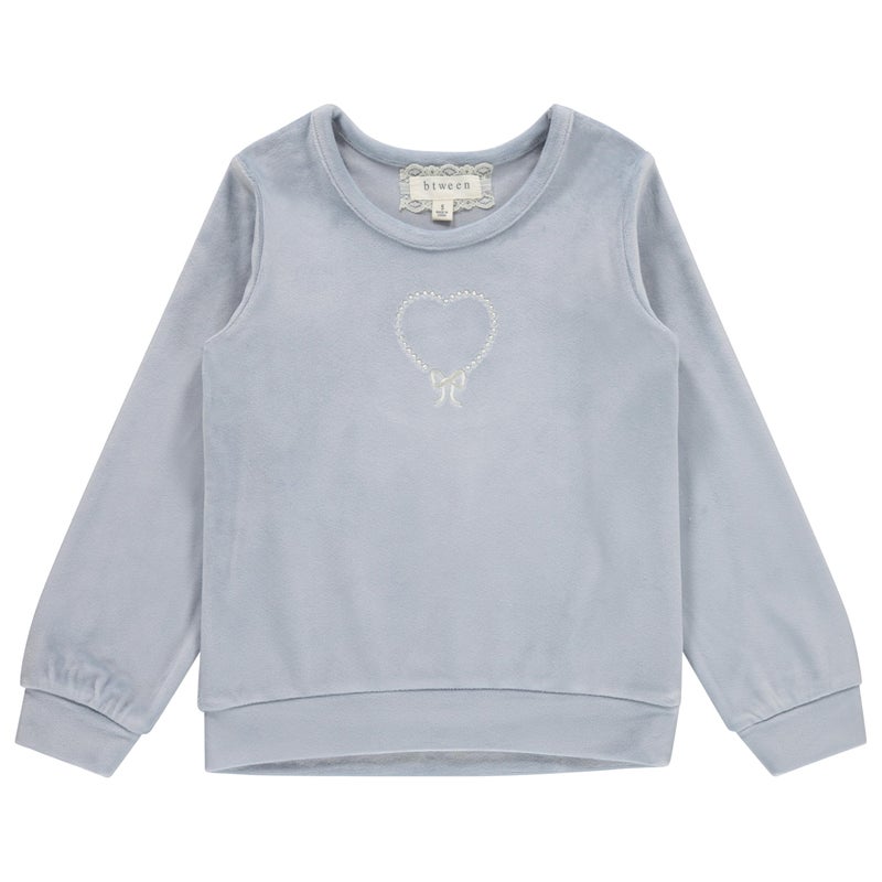 BTween Girls Cozy Velour Sweatshirt Set, 3 Pack of Soft Sweatshirts for Kids, Stylish Casual Outfits, Sizes 4-14 - Image 2