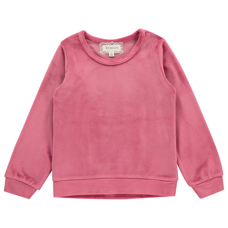 BTween Girls Cozy Velour Sweatshirt Set, 3 Pack of Soft Sweatshirts for Kids, Stylish Casual Outfits, Sizes 4-14 - Image 4