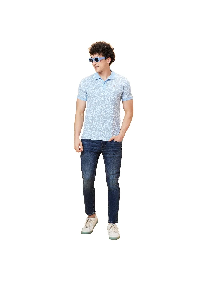 بيينغ هيومان Mens Mid Tone Cropped Fit Denims