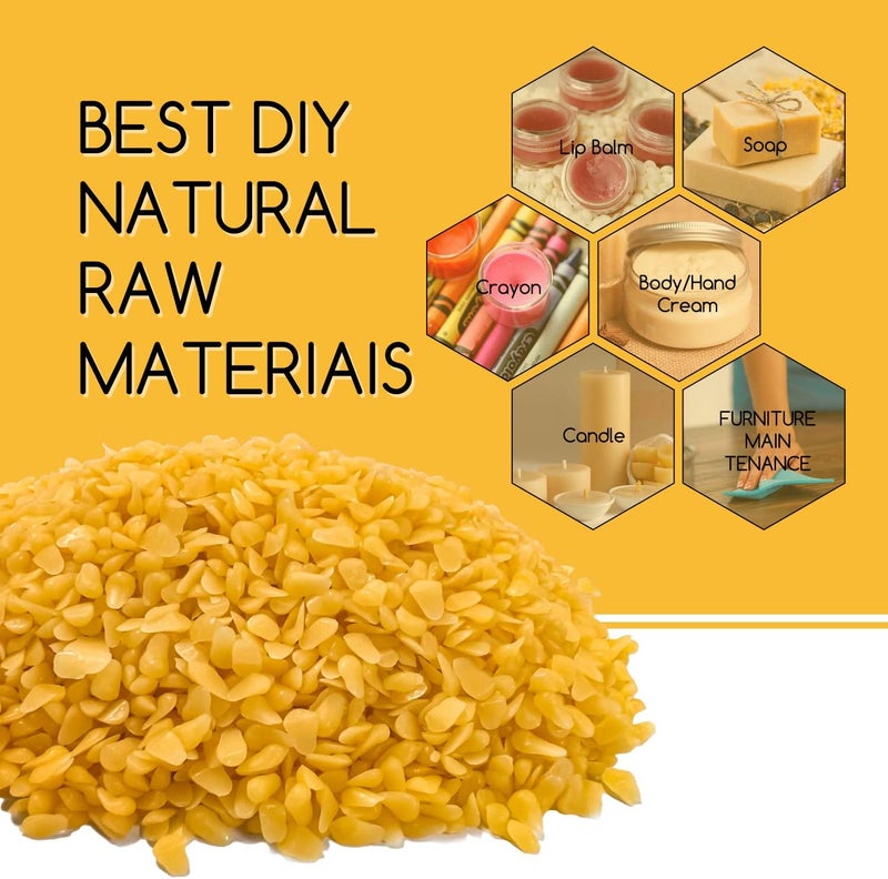 TRINIDa Yellow Beeswax Pellets 5LB(80 oz), Organic Bees Wax Pellets for DIY Candles, Beeswax for Candle Making, Skin, Body, Face, and Hair Care, Lotions, DIY Creams, Lip Balm and Soap Making - Image 4