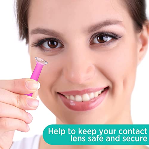 INIMAGINE 5 Pcs Lens Applicator Tool, Soft Contact Lens Suction Sticks for Eyes Lens Care, Tool Box-Friendly Design with Plastic Container Compatibility – Ideal for Lens Cleane and Contact Lens Solutions Use - Image 4