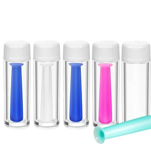 INIMAGINE 5 Pcs Lens Applicator Tool, Soft Contact Lens Suction Sticks for Eyes Lens Care, Tool Box-Friendly Design with Plastic Container Compatibility – Ideal for Lens Cleane and Contact Lens Solutions Use - Image 1