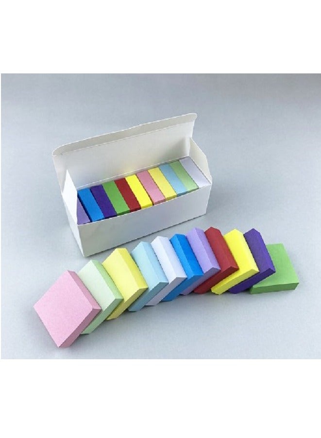 Generic 11-Color Small Square Sticky Notes, Do List Notepads for Plan Reminder 38mm x 38mm (1100 sheets)  - Image 1
