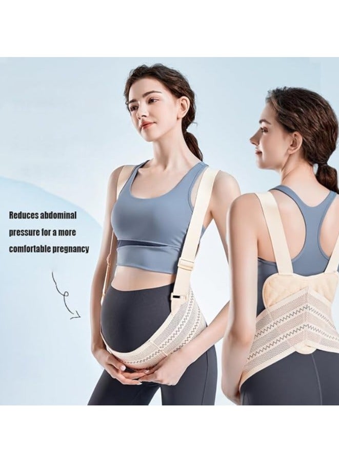 Generic Belly Bands For Pregnant Women, Belly Band with Adjustable Breathable Circumference and Shoulder Girdle, Pregnancy Support Band for Relieve Back and Waist Pelvic Pain, Catering to Various Stages of Pregnancy and Postpartum  - Image 2