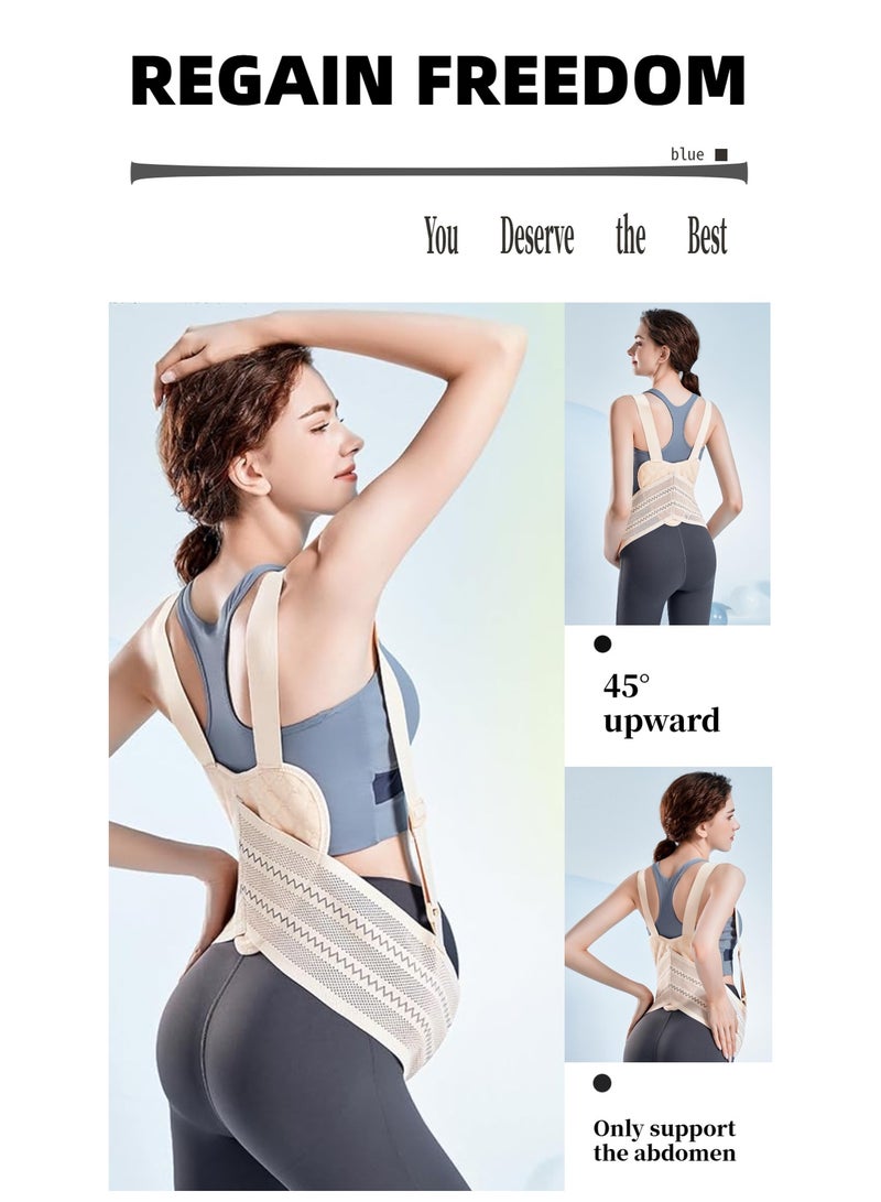 Generic Belly Bands For Pregnant Women, Belly Band with Adjustable Breathable Circumference and Shoulder Girdle, Pregnancy Support Band for Relieve Back and Waist Pelvic Pain, Catering to Various Stages of Pregnancy and Postpartum  - Image 4