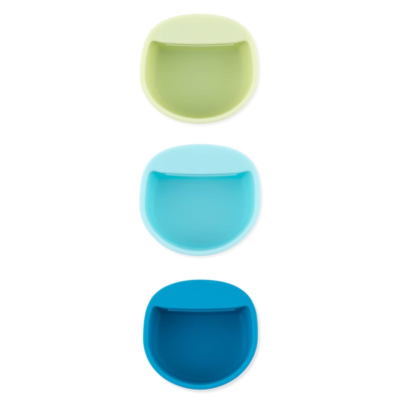 BUMKiNs Bumkins Baby Silicone Little Dippers Attaches to Bowls Dishes and Plates Sauce Cup Holds Condiments Dip Puree Toppings Baby Led Weaning Essential Feeding Supplies for Babies 6 Months Up