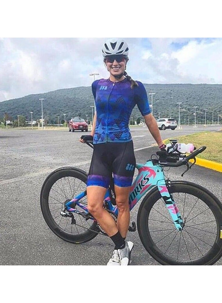 KUYING GR New Summer Outdoor Sunscreen Moisture Absorption Quick Drying Bicycle Women's Cycling Clothing Set  - Image 1