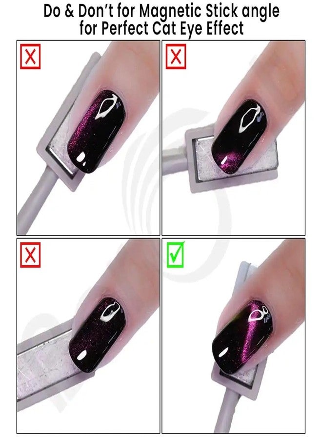 Qunex care Cat Eye Nail Magnet For Women | Effortlessly Create Mesmerizing Cat Eye Nail Art Designs with Our Innovative Cat Eye Nail Magnet Tool for Women - Image 2