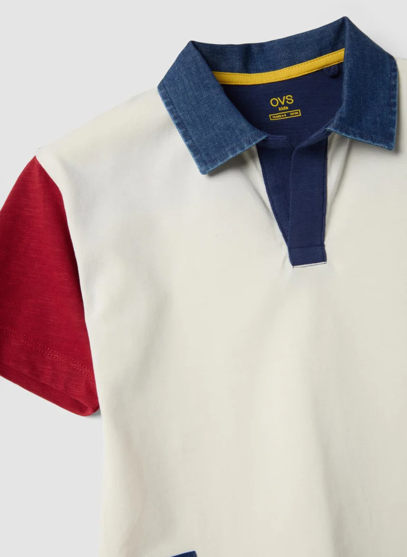 Ovs  OVS Boys' Multicolour Pure Cotton Polo Shirt Â€“ Oversized Fit for Men | Best Price UAE