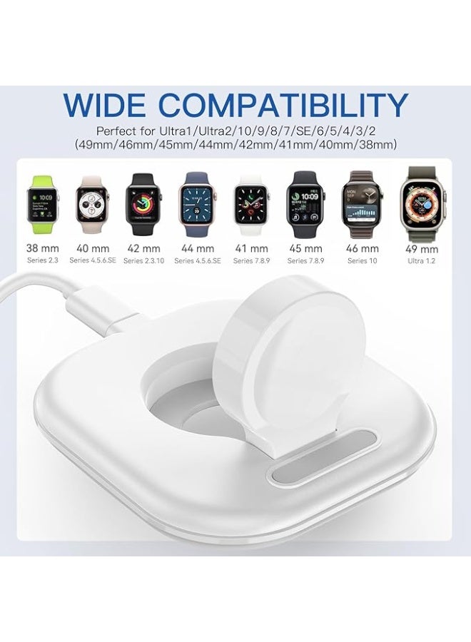 Upgraded Watch Charging Stand for Apple Watch Charger - Wireless Fast Charging Dock for iWatch, Compatible with Apple Watch Series 2/3/4/5/6/7/8/9/10/Ultra 1 2, Magnetic Design for Easy Use - Image 4