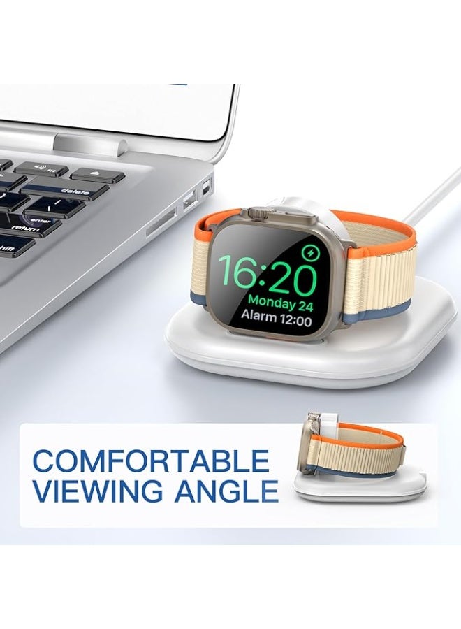 Upgraded Watch Charging Stand for Apple Watch Charger - Wireless Fast Charging Dock for iWatch, Compatible with Apple Watch Series 2/3/4/5/6/7/8/9/10/Ultra 1 2, Magnetic Design for Easy Use - Image 3