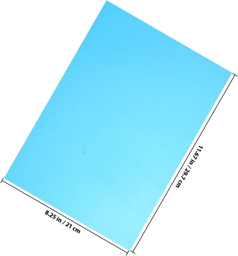 KICHOUSE A4 Iridescent Cellophane Sheets 10 Colors Pvc Craft Film 10pcs Translucent Wrap for DIY Arts, Lighting Gel Sheets and Light Filters for Decoration - Image 2