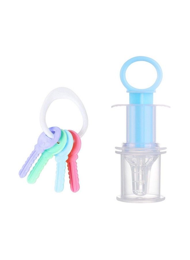 Alya The Cheeky Kidzz Baby Multipurpose Feeding Medicine Dispenser With Key Shape Rattle Teetheing Bpa Freeteether (Design 49) - Image 2