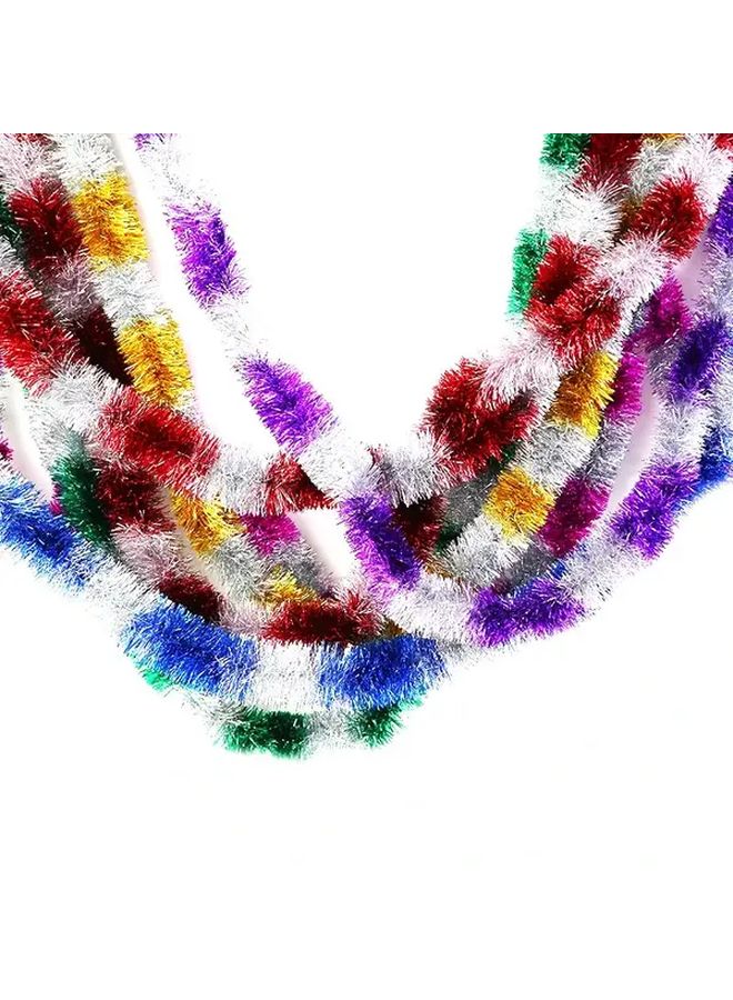 Blue Glitter Tinsel Garland Christmas Party Decoration Festive Hanging Ornament For Wedding New Year Home Bar - Image 2