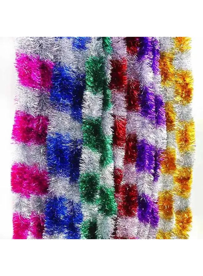 Blue Glitter Tinsel Garland Christmas Party Decoration Festive Hanging Ornament For Wedding New Year Home Bar - Image 1