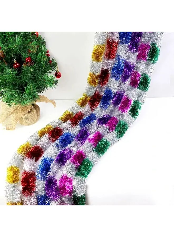 Blue Glitter Tinsel Garland Christmas Party Decoration Festive Hanging Ornament For Wedding New Year Home Bar - Image 4