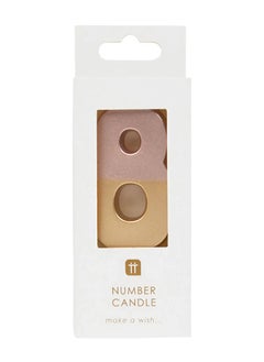 Talking Tables Talking Tables 8 Number Birthday Candles, Rose Gold Number Candle, Candle for Birthday Cake Topper, Anniversary Cake Number Candle. Candle stick for special occasions such as birthday and Anniversary (8 Number Candle, Rose Gold Dipped )  - Image 2