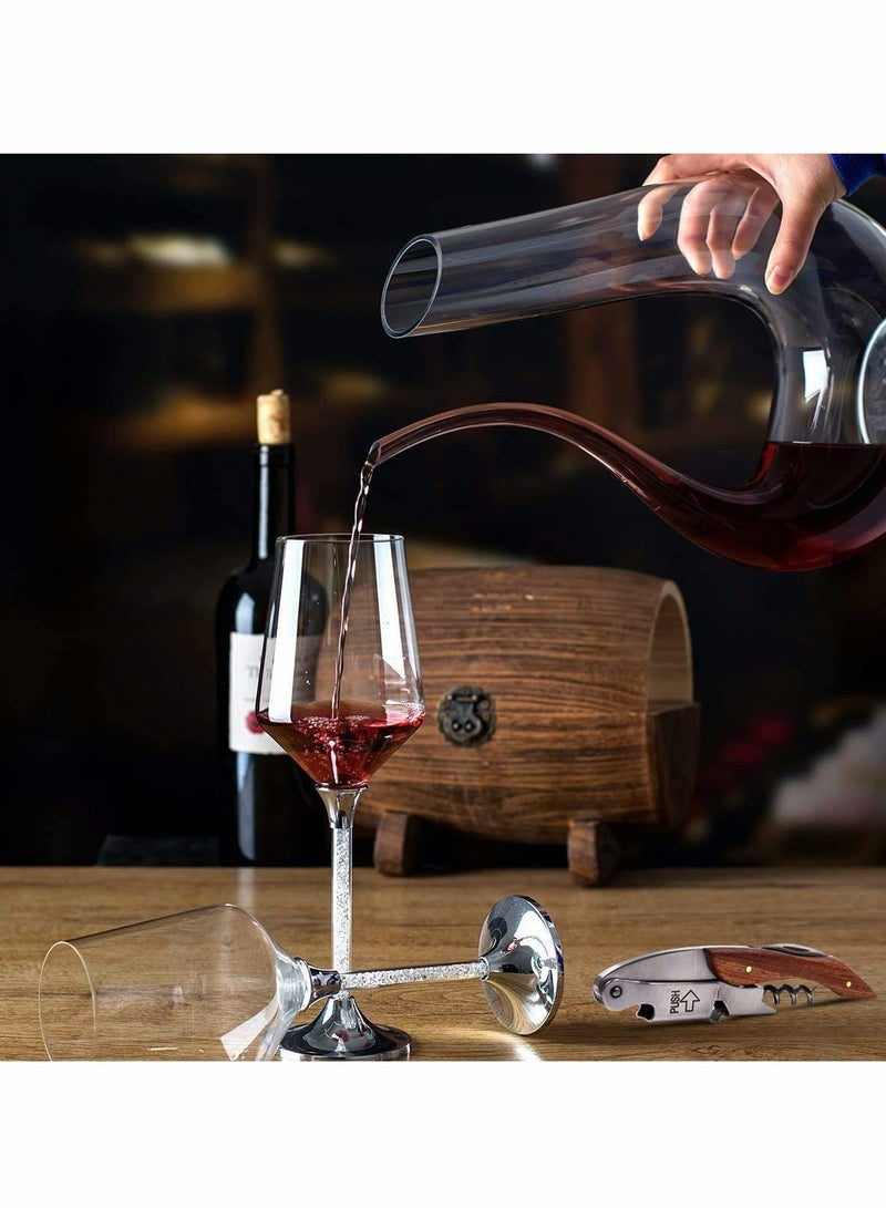 Excefore Professional Waiters Corkscrew - This Wine Opener is Used to Open Beer and Wine Bottles by Waiters, Sommelier and Bartenders Around The World. Made of Stainless Steel and Natural Rosewood - Image 3