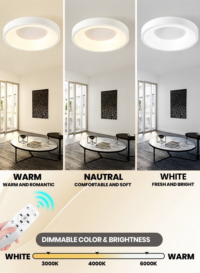 YATAI LIGHTING إضاءة سقف LED الحديثة من YATAI، إضاءة سقف قابلة للتعديل مع تحكم عن بُعد 3000-6000K، ضوء LED أبيض لغرفة النوم، غرفة المعيشة، المكتبة، الممر، 52 واط - Image 3
