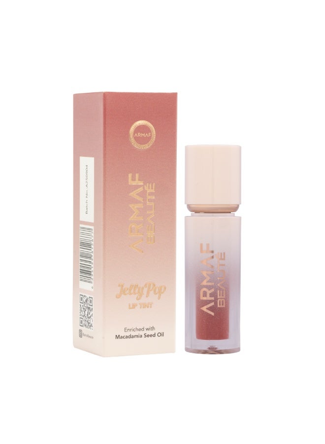 Armaf Beaute Jelly Pop Lip Tint Grape Blush, 3ml – Juicy Water-Gel Lip Stain for Natural Color – Lightweight, Long-Lasting & Hydrating Tint for Soft, Glossy Lips - Image 3