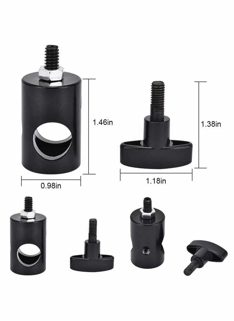 Y&D - 2PC Tripod Head Adapter Convert Light Stand Aluminum Ball with 1/4" Screw for LED Ring Monopod Bracket Load 8KG - Image 1