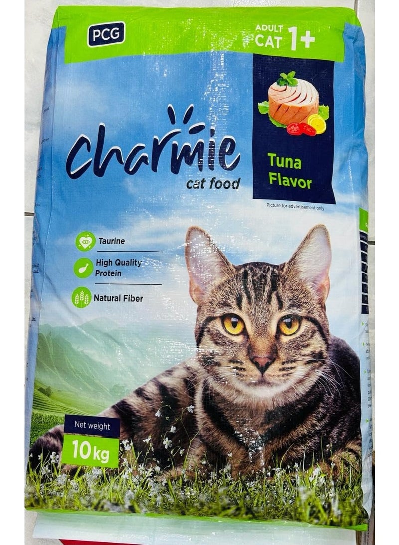 Charmie Dry Cat Food Tuna Flavor - Taurine - Plus Protein - Natural Fiber - Promotes Growth & Good Physical Appearance - 10 kg - Image 5