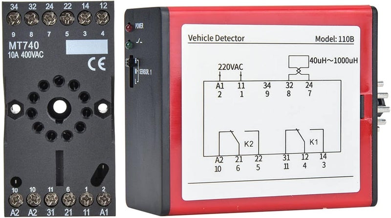 المواصفات: مصدر الطاقة: AC220V/50Hz، 2.5W درجة الحساسية: قابلة للتعديل على 3 مستويات التردد العامل: 20kHz-170KHz وقت أخذ العينات: 10مللي ثوانٍ بيئة العمل: -20~65℃، رطوبة نسبية 0-95% درجة حرارة التخزين: -40~85℃ الحد الأقصى لطول الحلقة المغناطيسية: 8م * 1م وضع الإخراج: من خلال ريلي (relay) نطاق الكشف: ضمن 10 أمتار الوزن: تقريبًا 300 جرام/10.6 أونصة قائمة المكونات: 1 x كاشف مركبات 1 x قاعدة لتثبيت الكاشف - Image 2