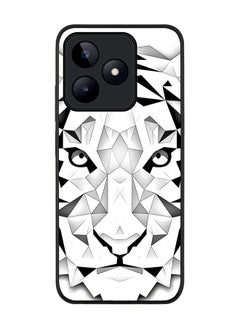 Stylizedd Rugged Black edge case for Realme C51 / Realme Note 50 4G, Slim fit Case Flexible Anti Drop TPU Gel Thin Cover - Poly Tiger  - Image 1