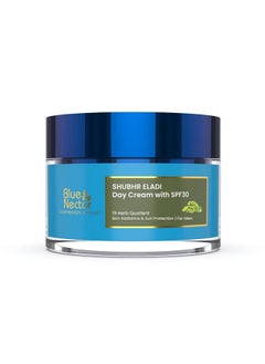 Blue Nectar Brightening Day Cream For Men Daily Use With Spf 30 Sunscreen For Oily Skin Dry Skin Natural Skin Brightening Cream With Eladi 50G  - Image 1