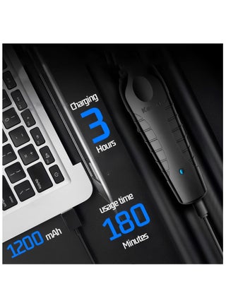 Professional Cordless Men's Shaver Beard Trimmer Hair Clipper T-Blade Haircut Machine, KM-2299 - view 3