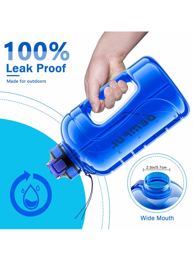 GEMFUL 3L Large Sports Water Bottle Outdoor Fitness Kettle Plastic Water Drinking Cup Portable Gym Big Jug - Image 5