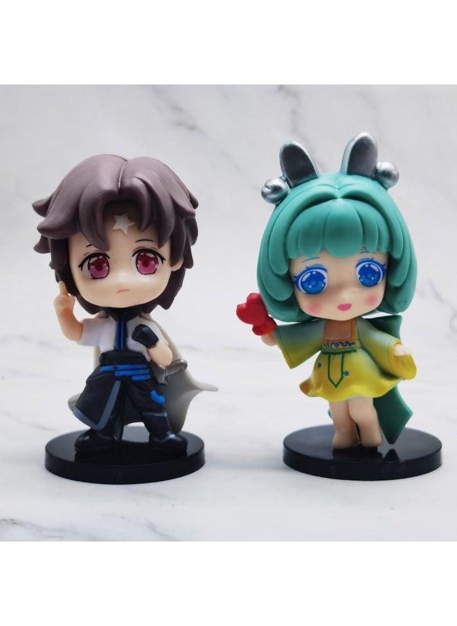 null - 6 King Pesticide Q Edition Model Ornaments 10cm Gashapon Machine Doll-Color:2 Generations Of 8 Models (10cm) Starting Price Is 20 Sets - Image 1