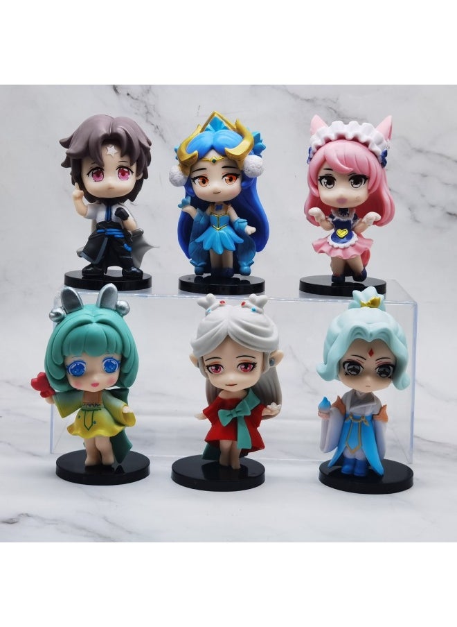 null - 6 King Pesticide Q Edition Model Ornaments 10cm Gashapon Machine Doll-Color:2 Generations Of 8 Models (10cm) Starting Price Is 20 Sets - Image 1