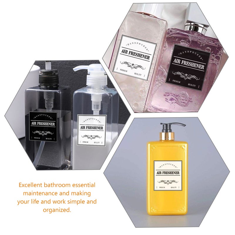 Labels for Bottles, Adhesive Stickers for Containers, Bathroom Organization Essentials - Image 3