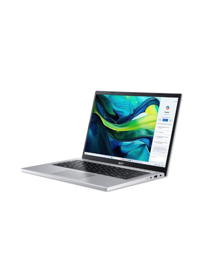 Acer Aspire Go 15 Laptop, 15.6" FHD Display, AMD Ryzen 7 7730U, 16GB RAM, 512GB SSD, AMD Radeon Graphics, ENG Keyboard, Silver English Pure Silver - Image 4