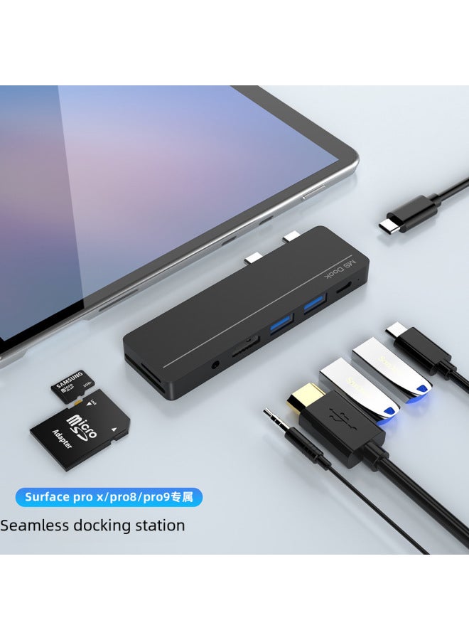 Rocketek For Microsoft Surface Pro9/8/x Docking Station With Mesh Port Pd Charging Type-c Computer Docking Hub - Image 3