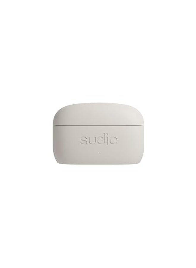 Sudio E3 Wireless Earbuds with Bluetooth 5.3, Hybrid ANC, Microphone, Codec AAC, 30h Playtime, Wireless and USB Type-C Charging, Sweat and Splash Resistance (Cream White) - Image 3