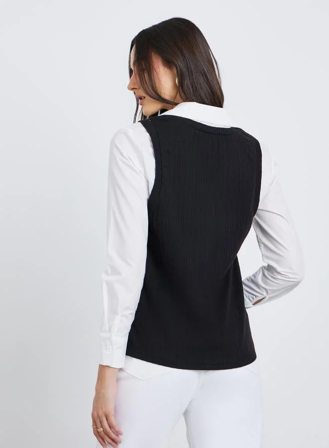 Styli Styli Women Knitted Layering Shirt