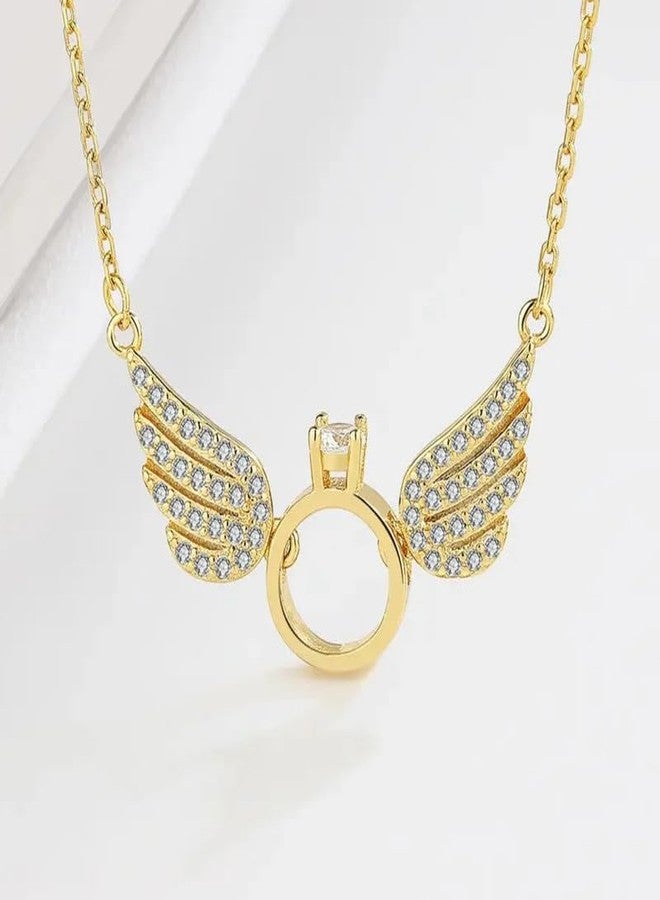 SALTY Anti Tarnish Millenia Dancing Swan Pendant Necklace for Women | Stylish Locket Chain | Latest Fashion Jewellery Accessories for Girls | Minimal Jewelry | Ideal for Gifting | Marriage, Birthday | Gift for Valentine Day - Image 4