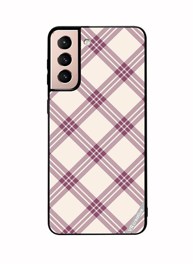 VR CREATIVE Protective Case Cover For Samsung Galaxy S21 Plus 5G Tartan Scotland Seamless Plaid Design Multicolour - Image 1