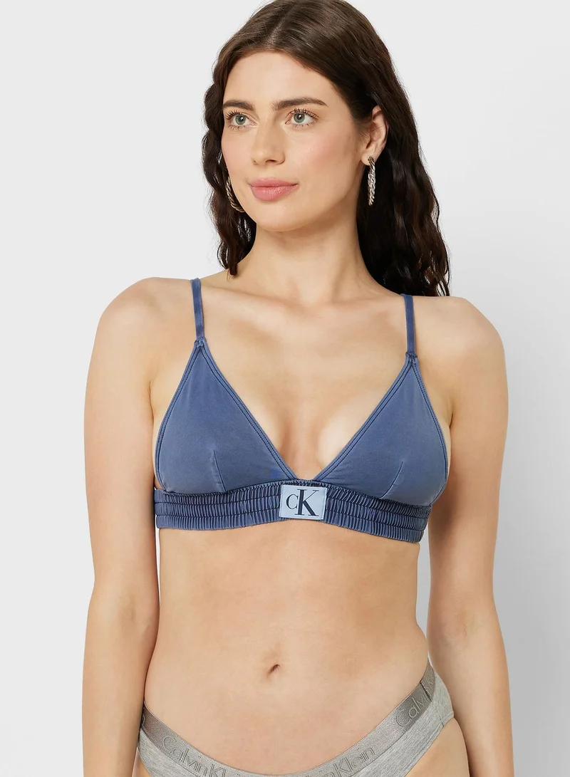 CALVIN KLEIN Logo Band Bikini Top